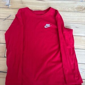 Nike Red Long Sleeve Shirt – NWOT, Minimal Logo